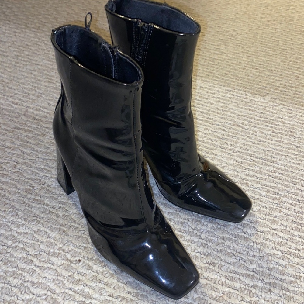Faux Leather Boots
